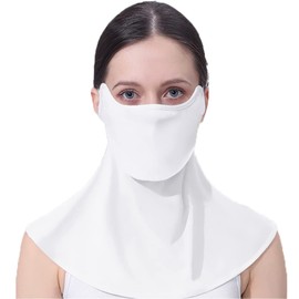Famimor Women's Face Cover, UV Protection, Cool to Contact, -5°C, Drink Drinks, Face Mask, Neck Guard, UPF 50+, 360° Face & Neck Sunburn Protection, Smooth Fabric, For Sports, Golf, Tennis, Bicycle,