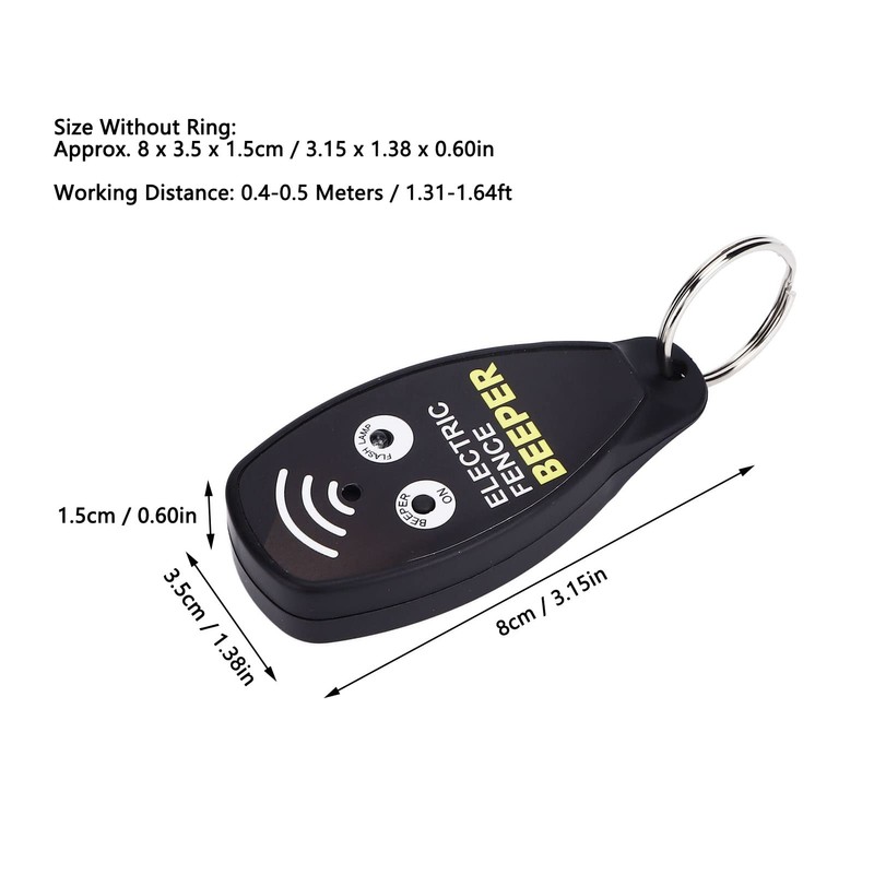 YWBL-WH Electric Fence Beeper Portable Fence Voltage Tester Gardening Tool