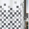 Spirella Anti-Mould Shower Curtain - Anti-Bacterial, Washable, Waterproof, Polyester, "Part"