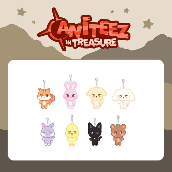 ATEEZ [POB] ATEEZ - PLUSH KEYRING / 'ANITEEZ in TREASURE'