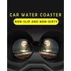2 Pack Universal Ceramic Car Coasters Tropical Beach Palm Tree