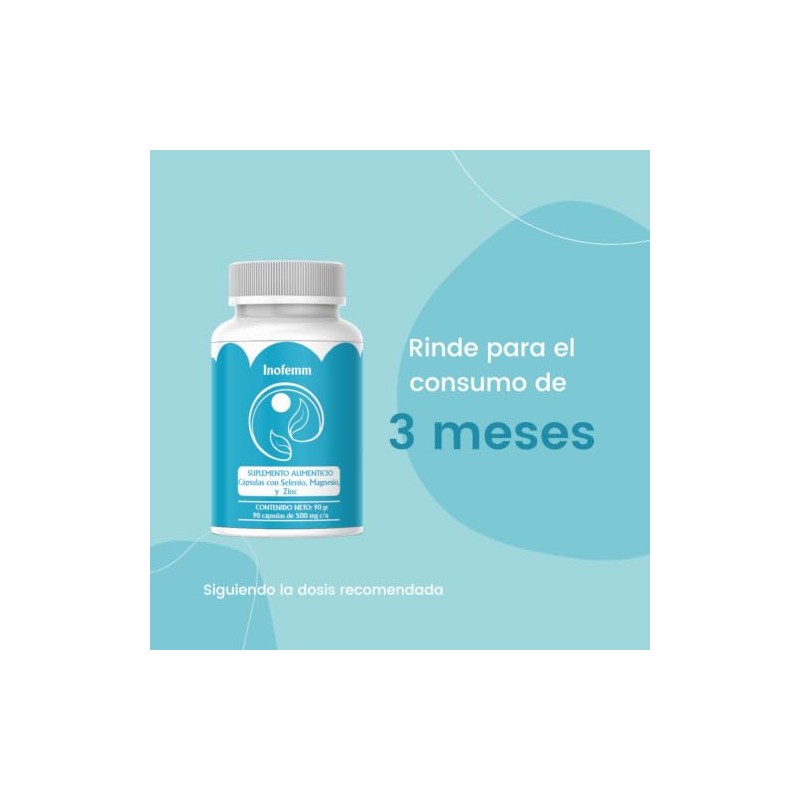 Thyrofem (Selenio, Magnesio y Zinc) Suplemento alimenticio 90 Capsulas