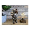 Gold Steampunk Pig Figure Art Farm Animal Sculpture Metallic Ornament