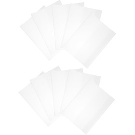 10 Piezas Cubierta Protectora de Libro Transparente Fundas de Reutilizables para Libros y Revistas Resistentes al Agua para Uso Escolar Oficina
