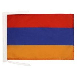 Armenia Flag 18'' x 12'' cords - Armenian SMALL flags 30 x 45cm - Banner 18x12 in - AZ FLAG