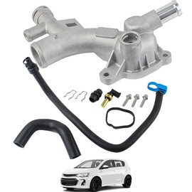 YzusGomumu - Kit de carcasa de termostato de salida de agua para motor y manguera compatible con Chevy Cruze Limited Sonic Trax Buick Encore 1.4L L4 reemplaza # 25193922 902-846 55565334 1511105
