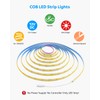 Aclorol 12 Volt Led Strip Lights COB 16.4ft Led Strip