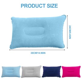 4 Pcs Inflatable Pillows for Camping, Inflatable Pillow, Travel Pillow, Ultralight Compact Blow Up Pillow, Multipack of Inflatable Pillows, Portable Compressible Pillow for Travel Outdoor Neck Support