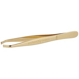 Pfeilring Tweezers Gold-Plated Offset in Blister Pack