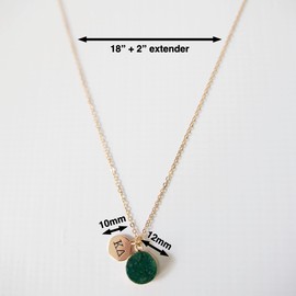 Sorority Shop SGR Necklace - Sigma Gamma Rho Metallic Gold Druzy Gemstone Necklace With Engraved Pendant – 14K Gold Dipped Jewelry with Red Gemstone – Sorority Gift, Charm Paraphernalia