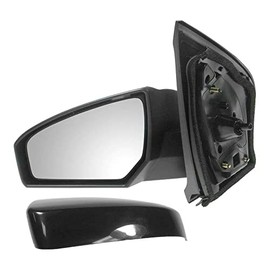 TRQ Left Mirror Manual Drivers Side Compatible with 2007-2012 Nissan Sentra NI1320166