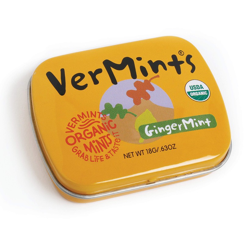 Vermints Organic Gingermint - 12 Pack (.63 oz tins)