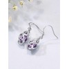 June Birthstone Earrings 925 Sterling Silver Alexandrite Earrings for Women,