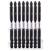Bosch Professional 8pcs. Double Screwdriver Bit Set (Impact Control, PH/PZ Bits, Length 110mm, Pick and Click, Accessory Impact Drill)