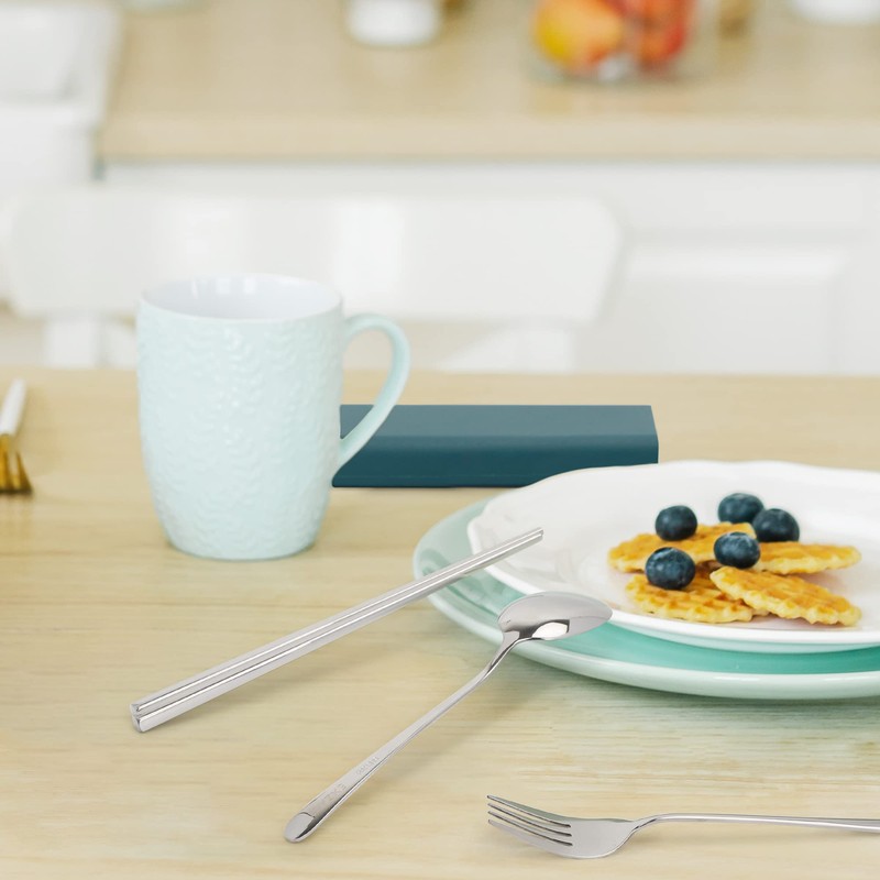 Exzact Cutlery Set in a Case - Chopsticks Spoon Fork