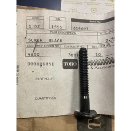 Toro Lawn Boy Genuine Toro Lawn Boy 614697 Screw