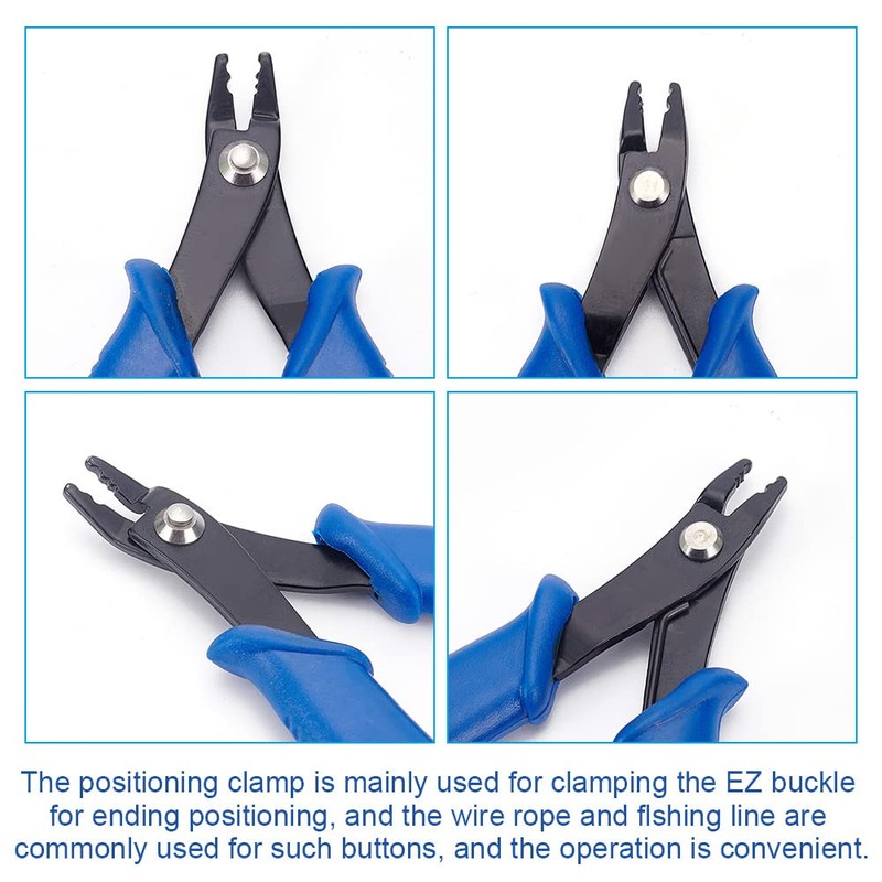 PandaHall Elite 1 Set 45# Steel Jewelry Tools Crimping Crimper