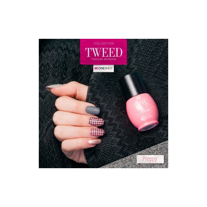 ONE SHOT LACCOVER - Gel Polish Semipermanente Para Uñas TWEED