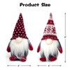 DUJSRZL 4 x Christmas Gnomes Knitted Plush Santa Claus Christmas