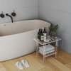 Sumerflos Acrylic Shower Bench for Inside Shower - 18.58" L