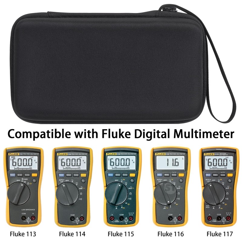 co2CREA Hard Case Compatible with Fluke 117/115 / 116/114 /