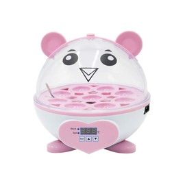 Home Use Incubator Automatic Temperature Control Digital Mini Egg Hatching Automatic Temperature Control Hatcher for Chickens, Ducks, Birds (HT-9eggs-pink)