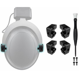 SOULWIT Pack of 4 Headband Hinge Swivel Pivot Point Replacement Parts for HyperX Cloud/Cloud 2 Wired/CloudX/Cloud Core/Cloud 2 Core, Headphone Hanger Holder Attachment Accessories