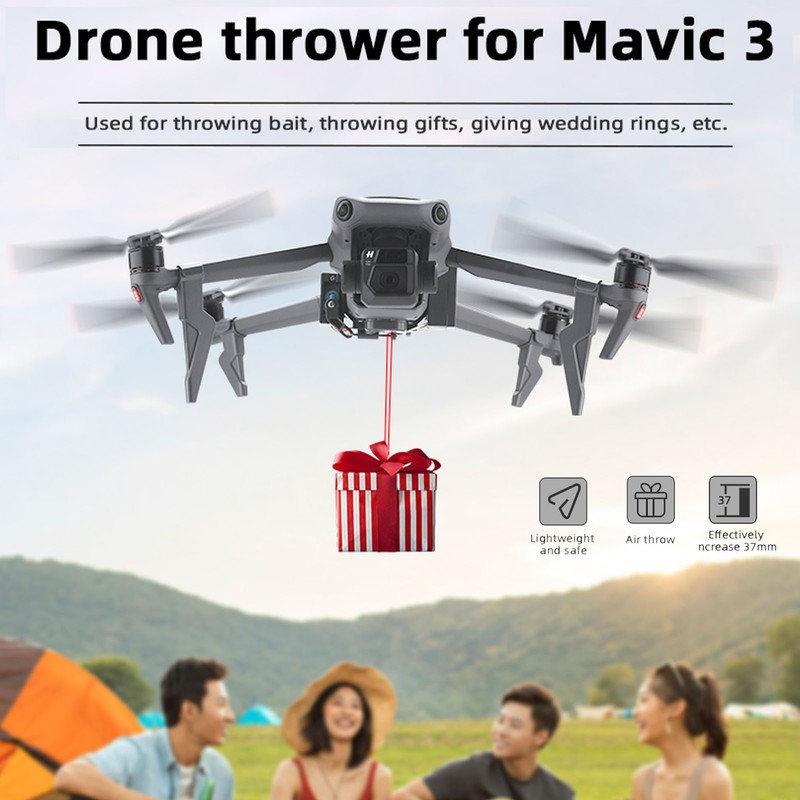 Airdrop System with Landing Gear Drone Thrower Wedding Proposal Delivery