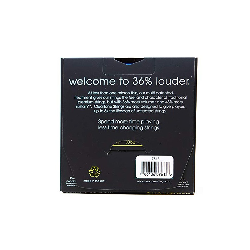 Cleartone 7613 80/20 Bronze Acoustic String Set, Medium