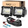 NAOEVO 4 Inch LED Pod Lights, Spot Flood LED Fog/Driving/Off
