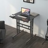 SogesPower 23.6 inches 2 Spacious Platforms Mobile Laptop Desk Adjustable