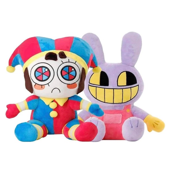 2PCS The Amazing Circus Plush, Ponni and Jax plush Toys for TV Fans Gift Plushie Stuffed Animals Doll Toys, Collect all your New Plushies Today, Soft Toys Best Gift for all Kids