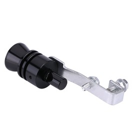 Nimoa Vehicle Modification Turbo Whistle, Turbo Sound Exhaust Whistle Silencer Automatic Blow Valve Simulator (L-Black)
