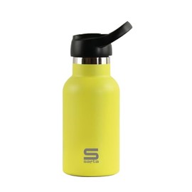 KINETICO SPAIN S.L.U. Safta Lima Thermos Flask, Stainless Steel, Double Insulated, 12 Hours Hot Drink and 24 Hours Cold Drinks, 350 ml, 7.3 x 19.5 cm, Lime Green, M, Casual