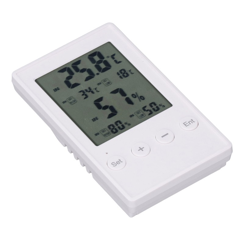Humidity and Temperature Monitor Multifunctional Digital Hygrometer Thermometer with Probe