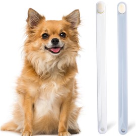 MoonyMars Small Dog Toothbrush, Cat & Puppy Tooth Brushing Kit, Ultra Soft & Mini Head Teeth Brush for Kitten & Tiny Pet, Doggy Toothbrushes Deep Dental Clean, 2 PCS, Graywhite