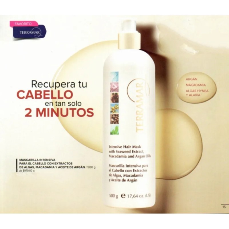 Mascarilla Intensiva Para El Cabello Jumbo 500 G. Terramar