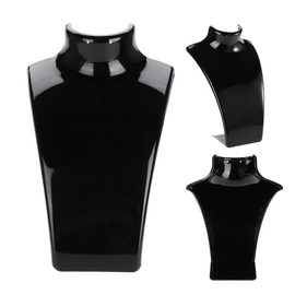 Yanmis 3 Colors Jewelry Display Stand Mannequin Bust Stand Necklace Holder, Jewelry Display Rack, Beautiful and Practical for Necklace for Earring(black)