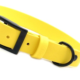 Waterproof Biothane Dog Collar Yellow XXS