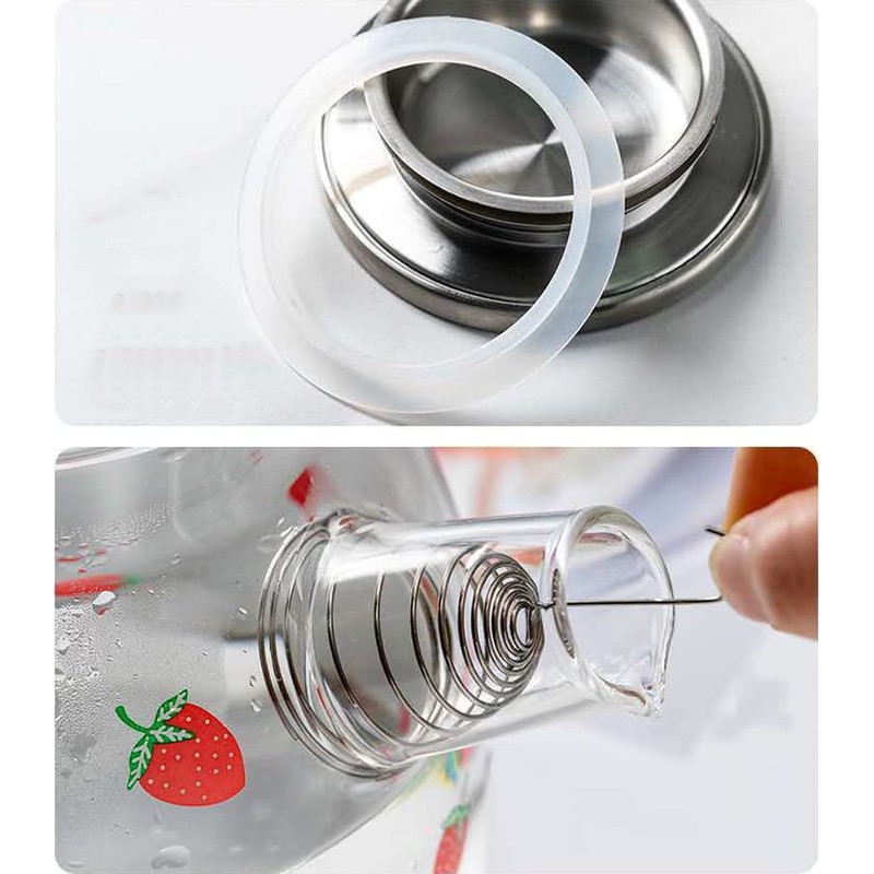 Glass Tea Kettle Strawberry Cute Design Glass Teapot Glass Pitcher