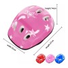 Kit De Protección De Patín Casco Rodillera Codera Para Niños