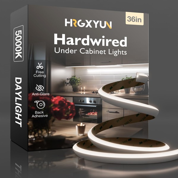 HRGXYUN 24v led Strip Light for Cabinet 36inch Cool White