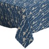 Japanese Wave Texture Pattern Pattern - Rectangle Oblong Linen Table
