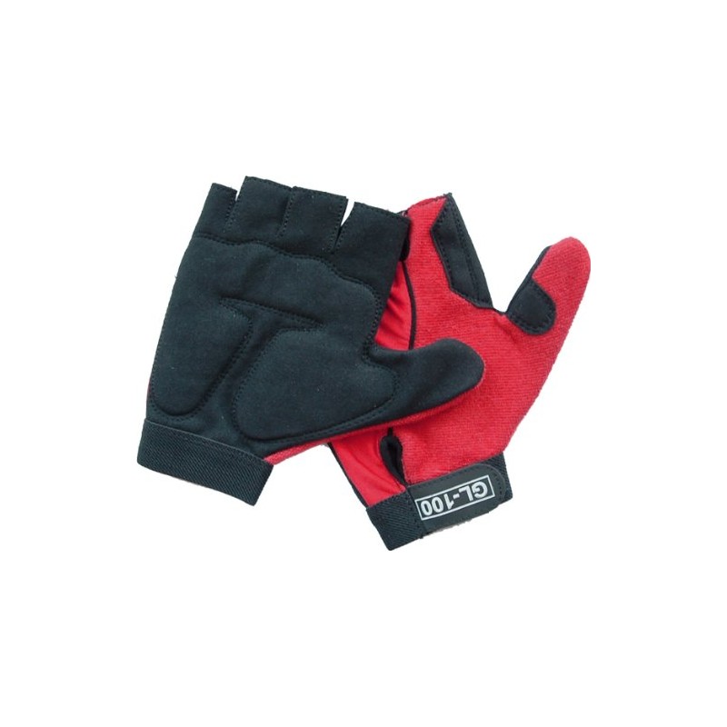 Globaleather Gel-Pad Wheelchair Gloves - Silver/Grey - Large