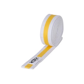 Kwon Youth Belt (Children's Belt), Multicoloured 220 White/Yellow/White