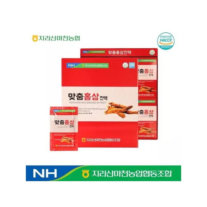 지리산마천농협 순수우리 도라지진액 국산도라지 사포닌 70ml x 30포 Jirisan Pure