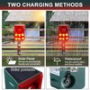 Qualirey 4 Pcs Solar Outdoor Motion Sensor Alarm Animal Deterrent