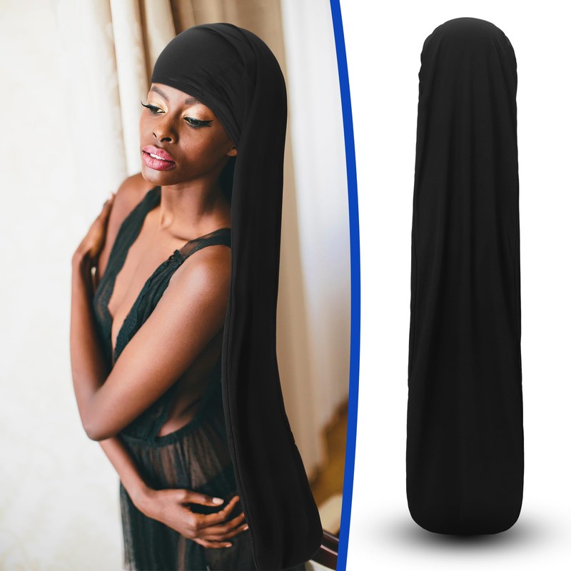 Twistover 2 Pcs Jumbo Dreadlock Cap Hair Dreads Head Wrap