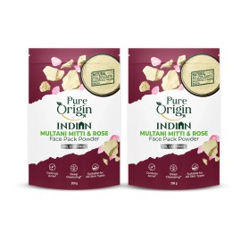 pureorigin Multani Mitti & Rose Face Pack Powder | Pack of 2 (200GM)