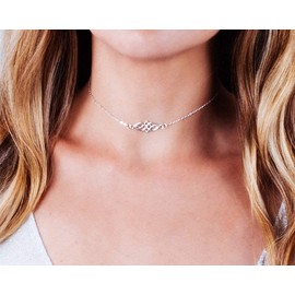 Sterling Silver Celtic Choker Necklace - Designer Handmade Choker 13.5 inch + 3 inch Extender (sterling-silver)